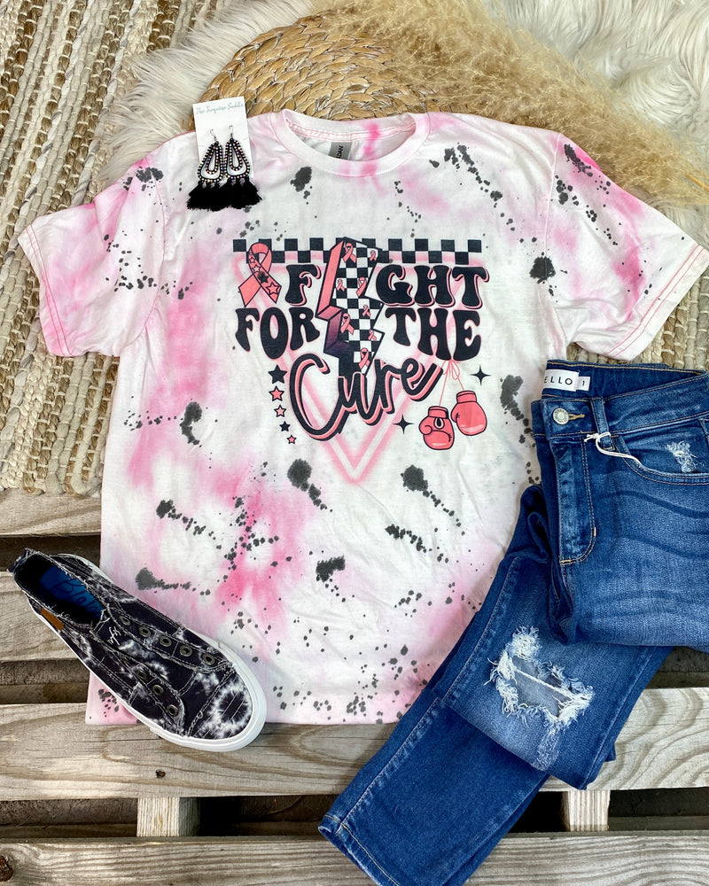 Fight for the Cure Bleached Tee