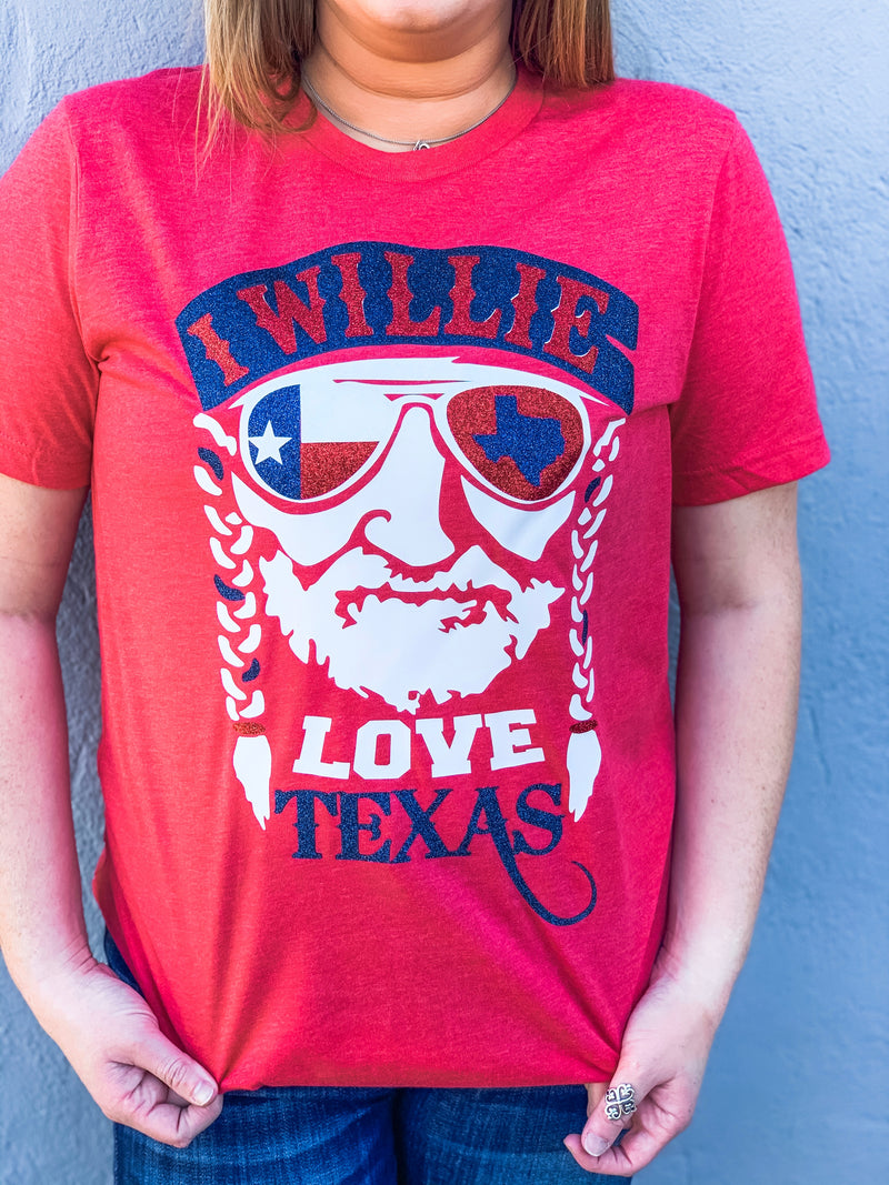I Willie Love Texas Tee