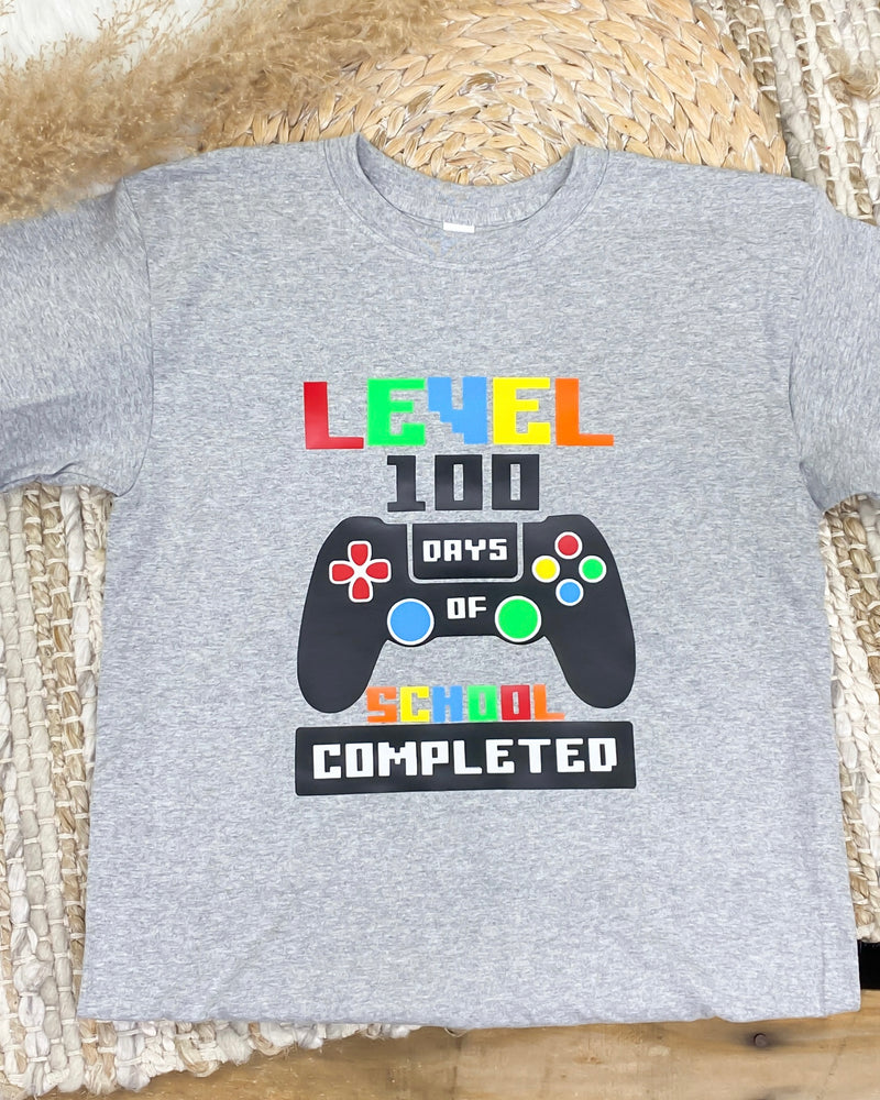 Level 100 Days of School Completed Tee