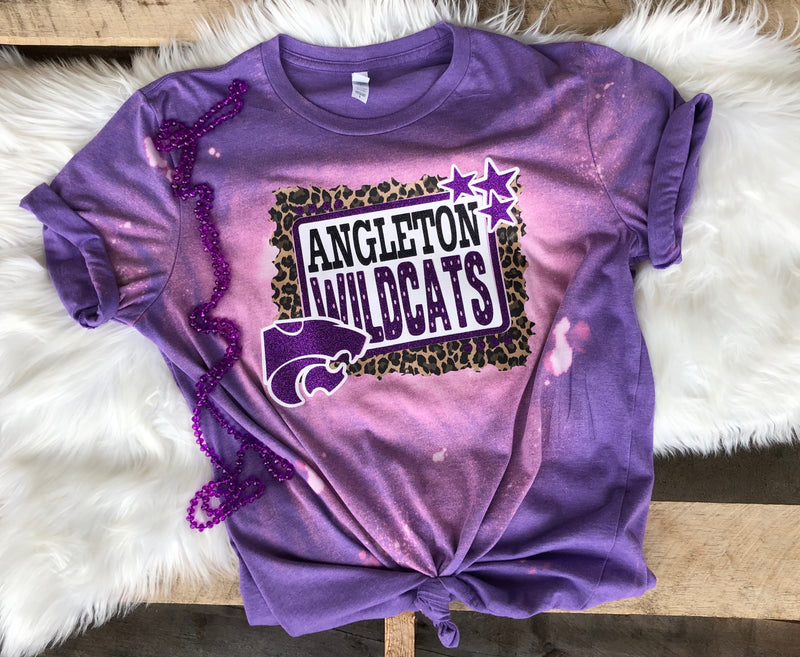 Angleton Wildcats Bleached Tee