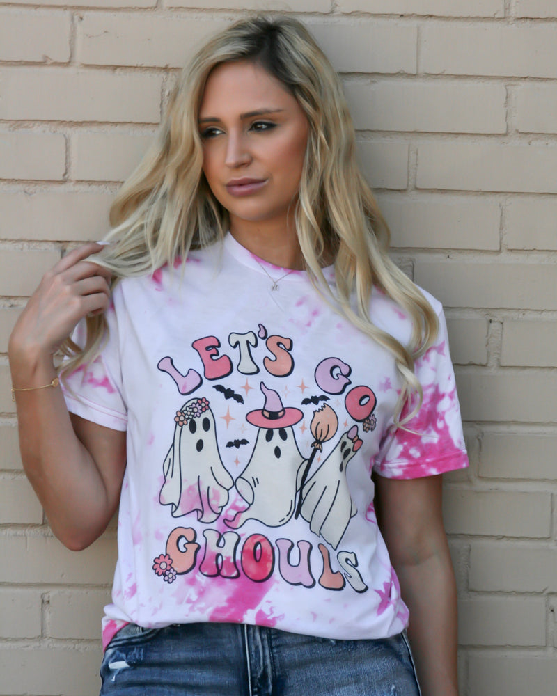 Let's Go Ghouls Bleached Tee