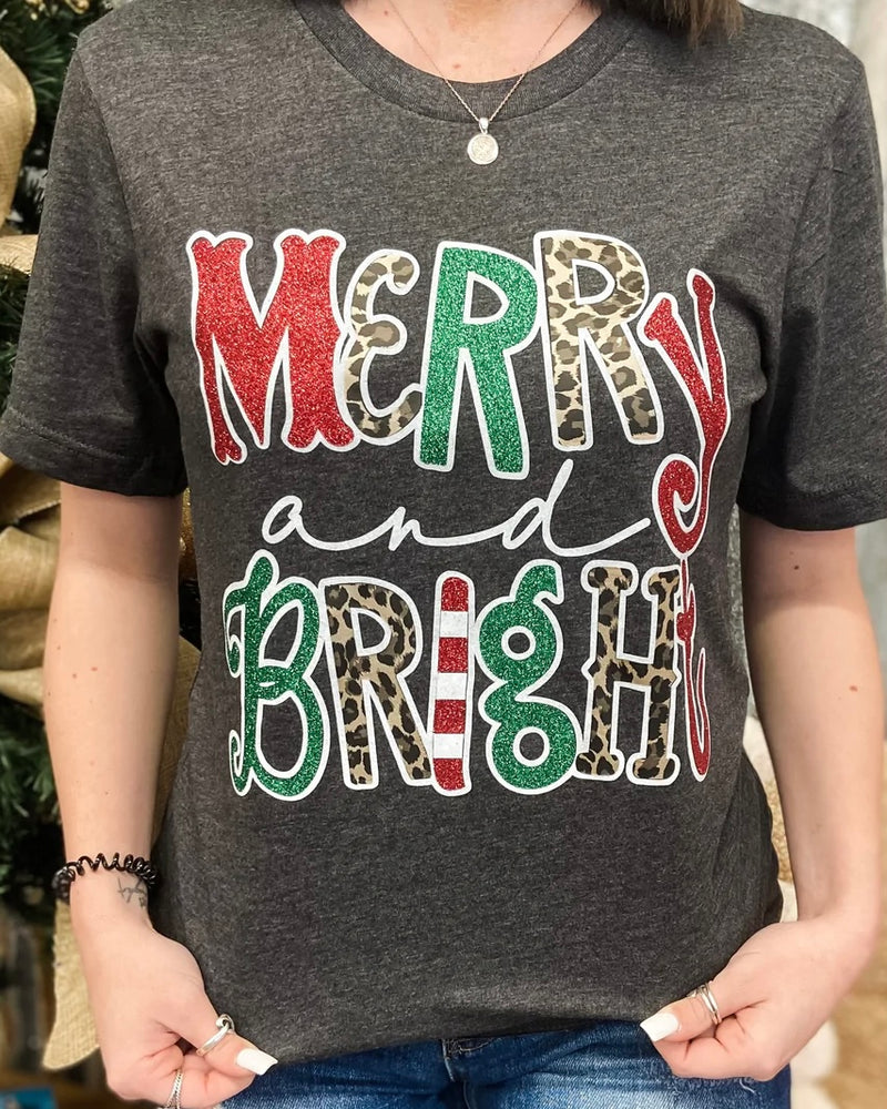 Merry & Bright Sparkly Tee