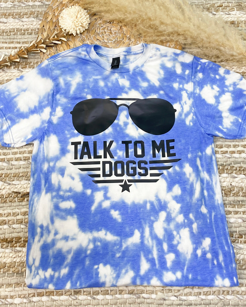 Talk To Me Dogs Bleached Tee