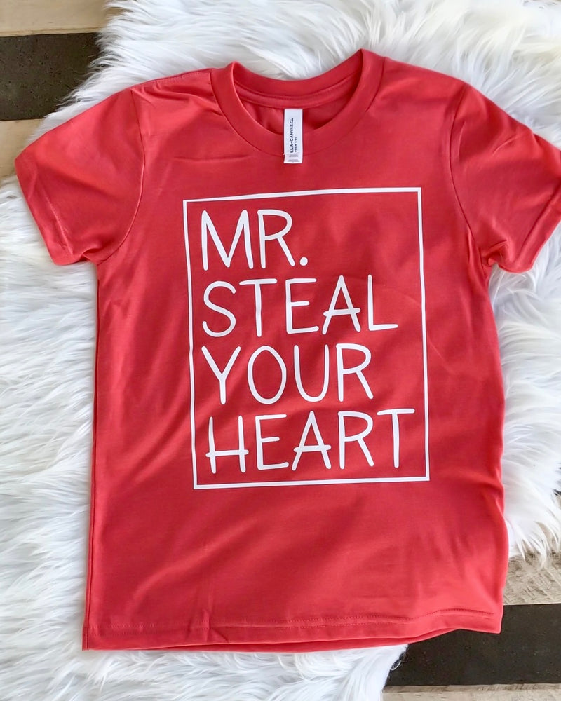 Kids Mr Steal Your Heart tee