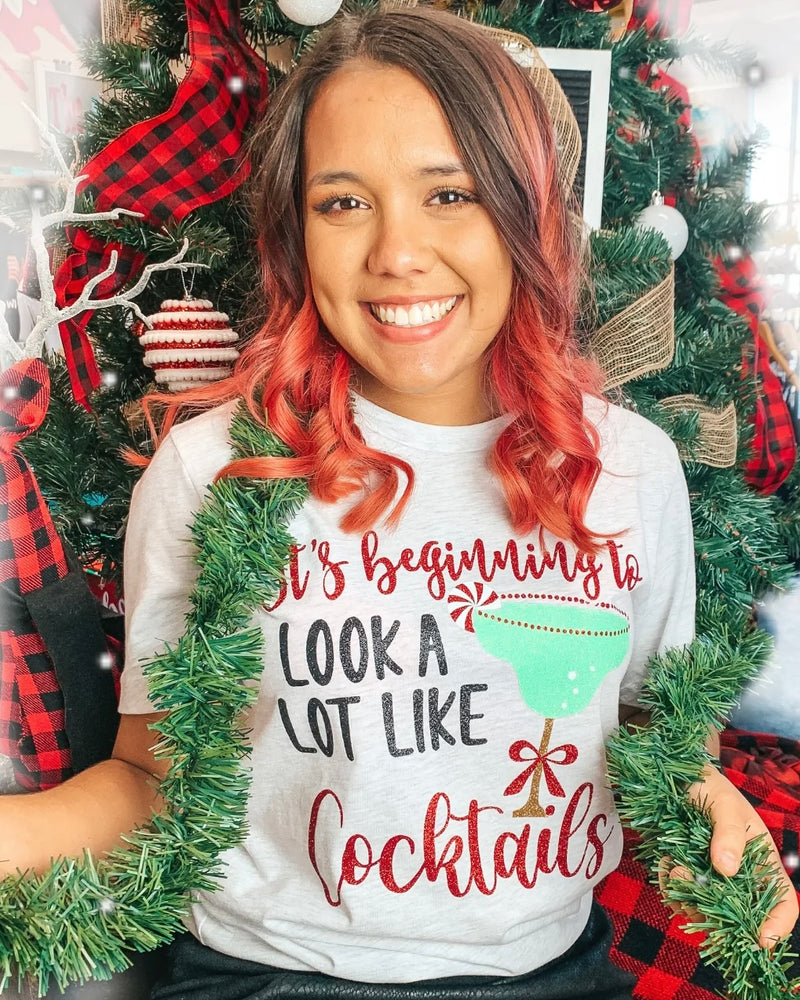 Christmas Cocktails Tee