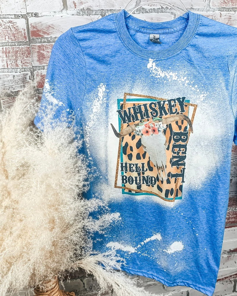 Whiskey Bent & Hell Bound Bleached Tee