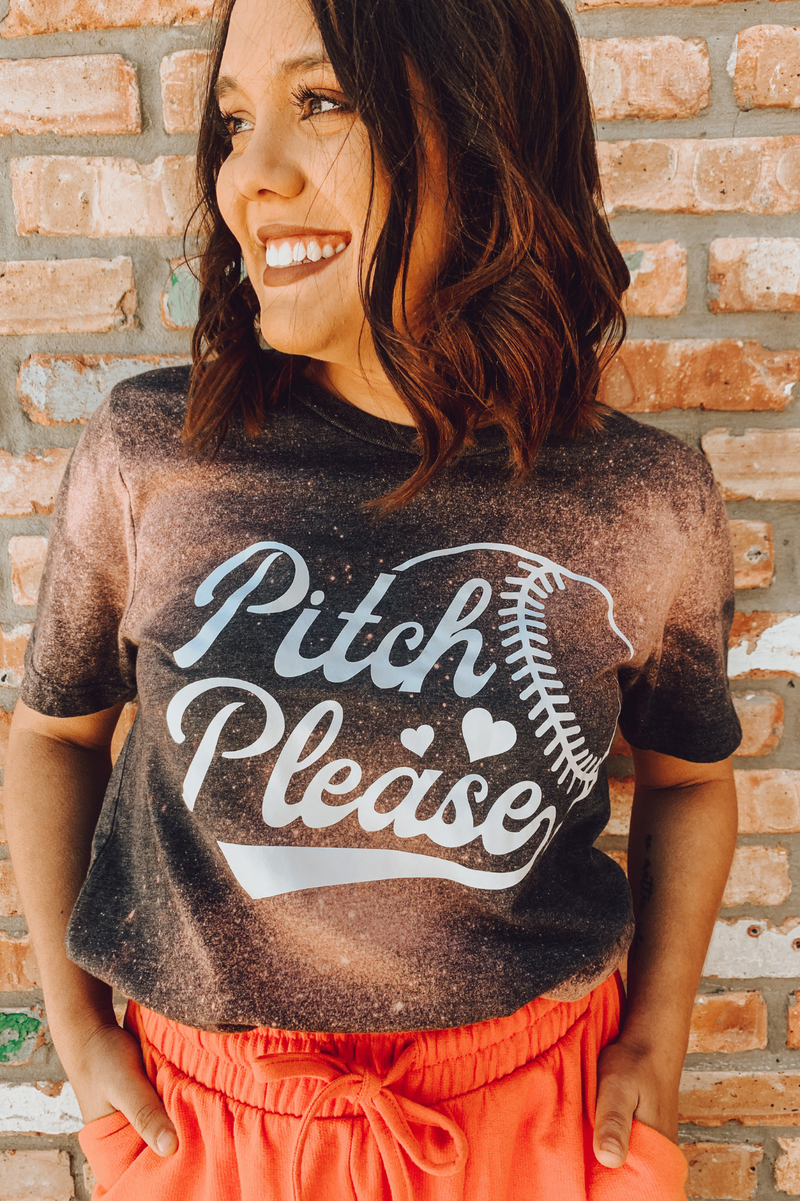 Bleached Pitch Please Tee