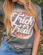 Trick Or Treat Bleached Tee