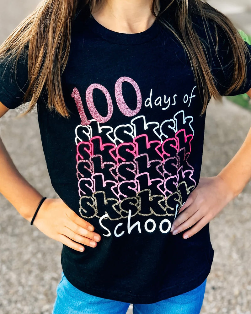 Kids 100 Days Vsco Girl Tee