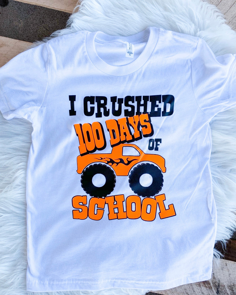 Kids Crushed 100 days of School tee